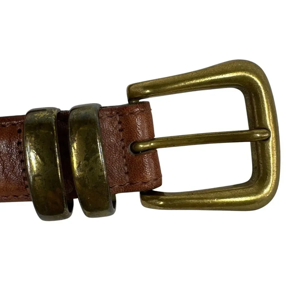 Trafalgar Kildare Brahman Leather Belt, Size 36